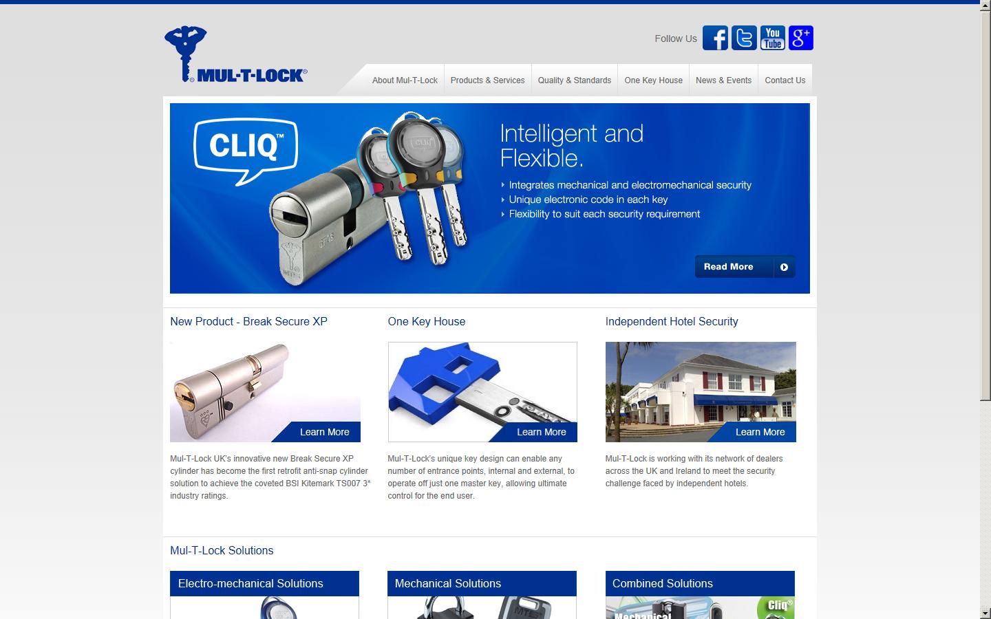 Mul-T-Lock UK Website