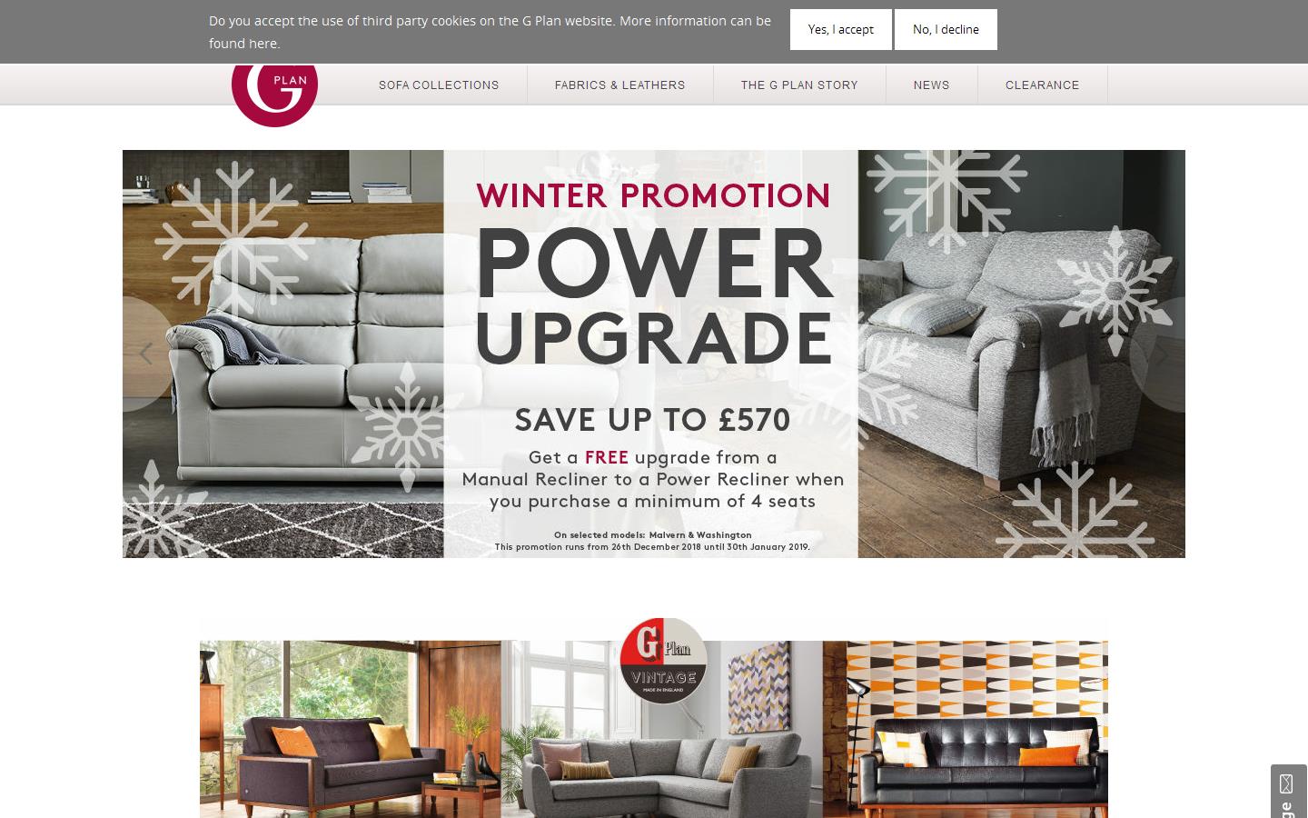 G Plan Upholstery Website