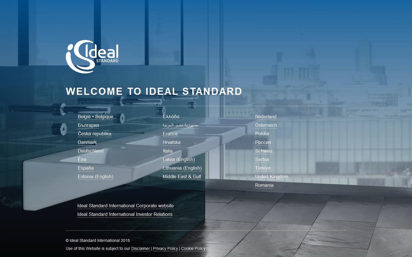 Ideal Standard International Website