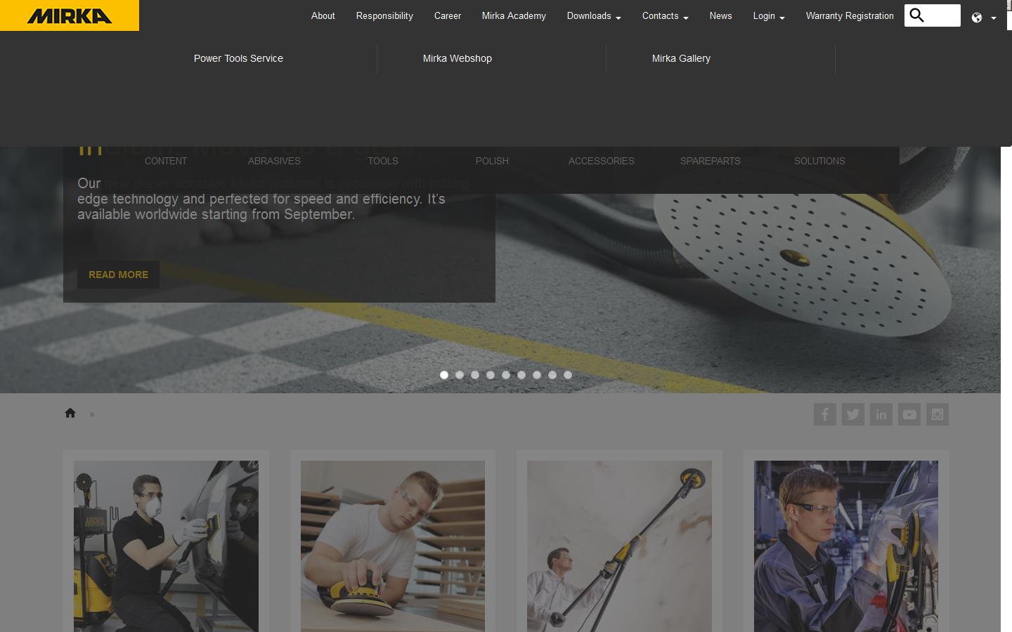 Mirka UK Website