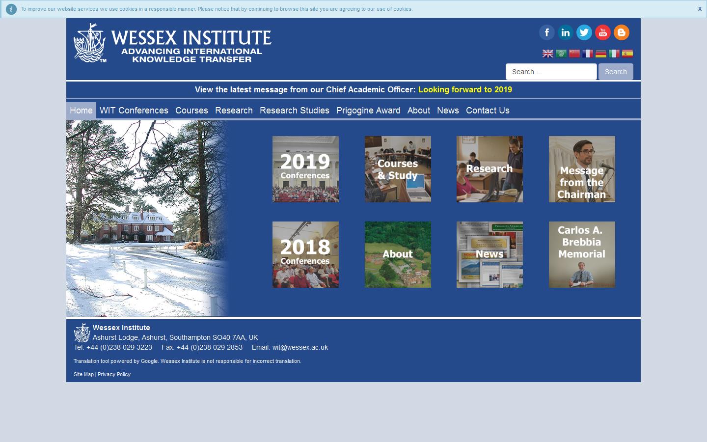 Wessex Institute Website