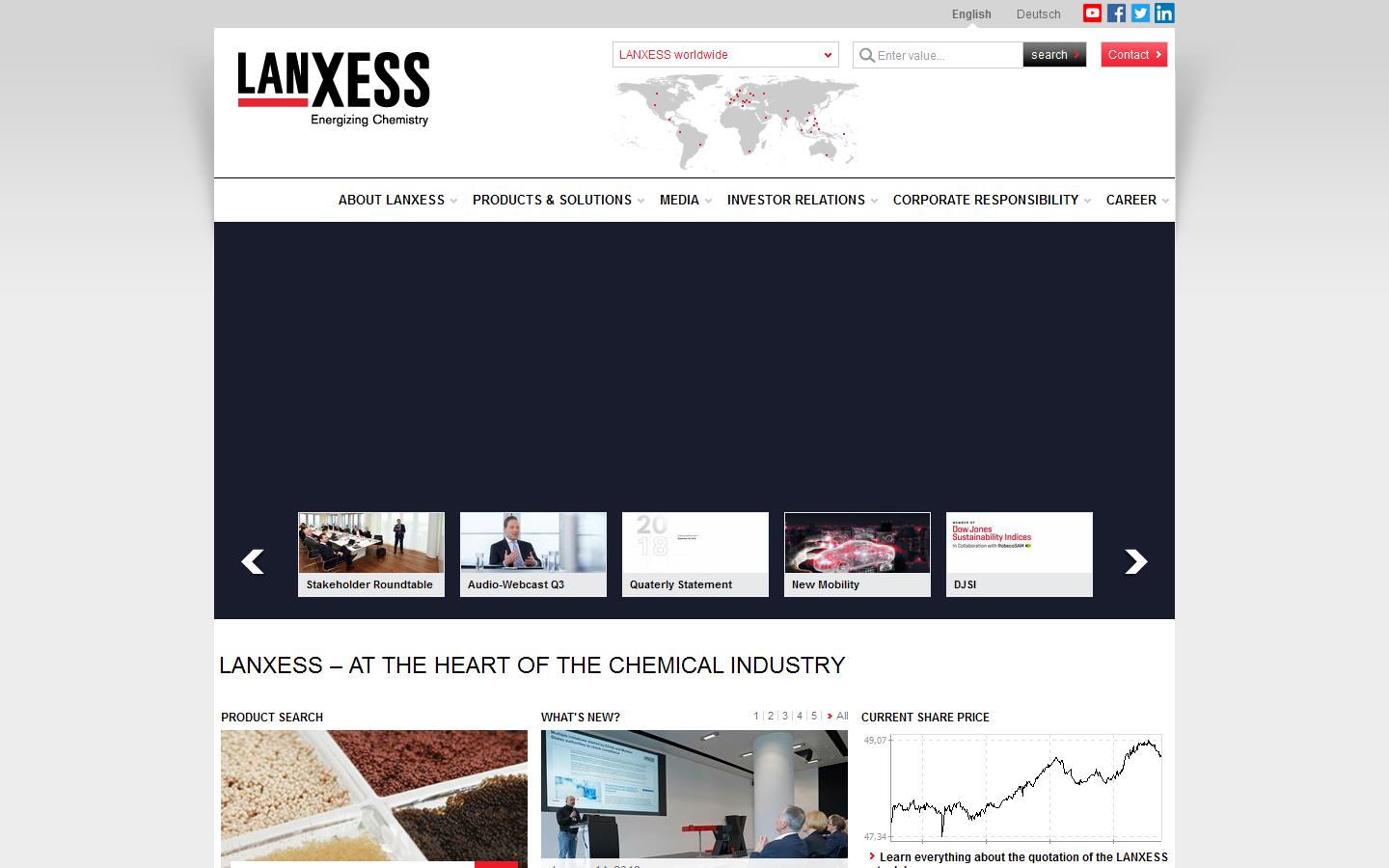 Lanxess Website