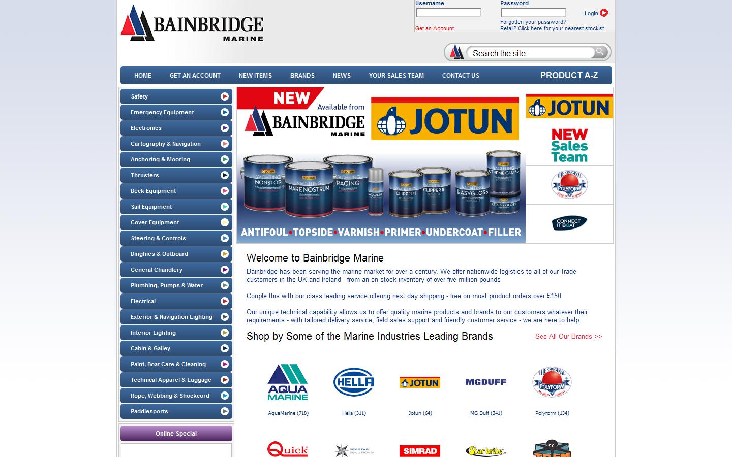 Bainbridge Marine Website