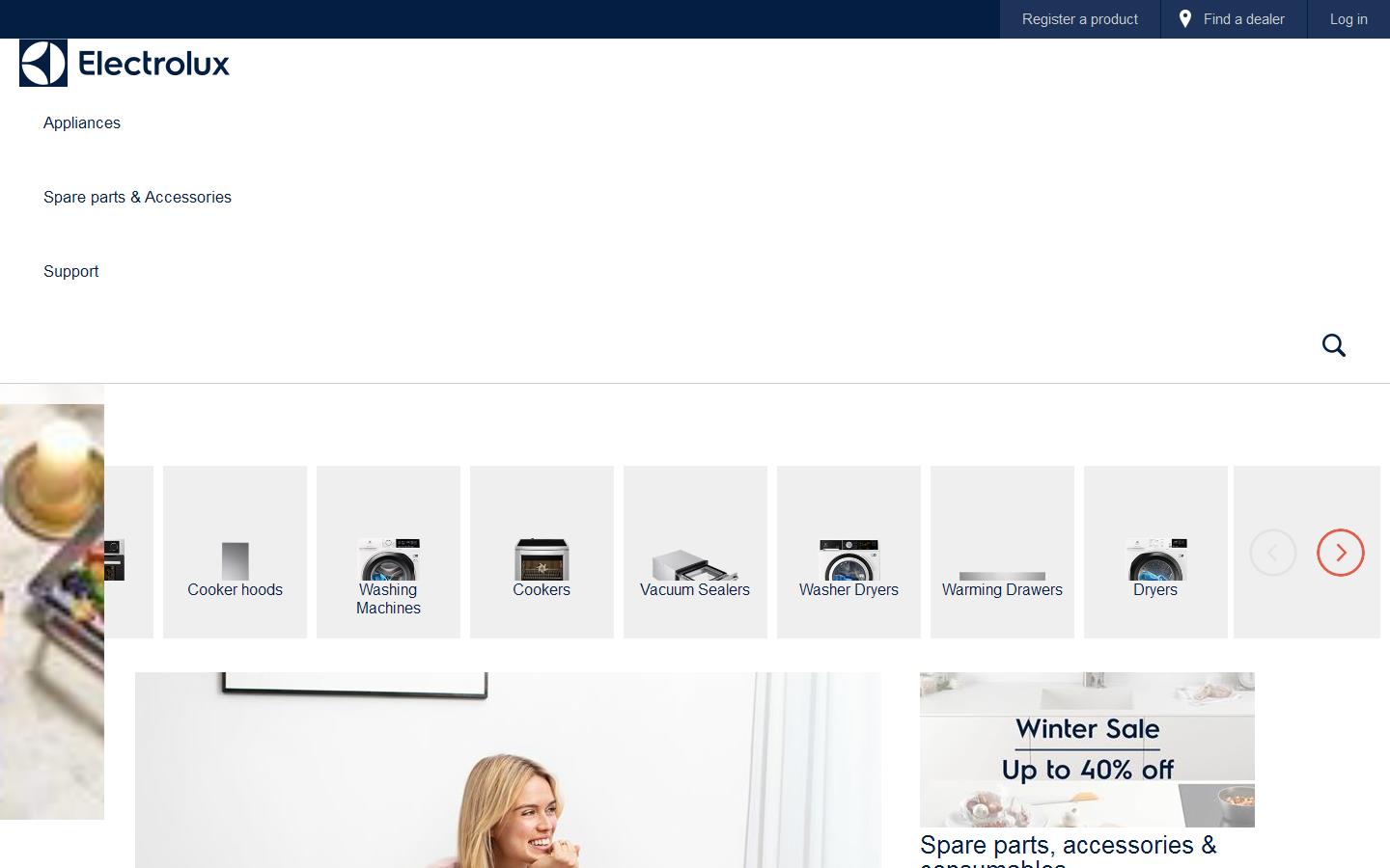 Electrolux Laundry Systems Website