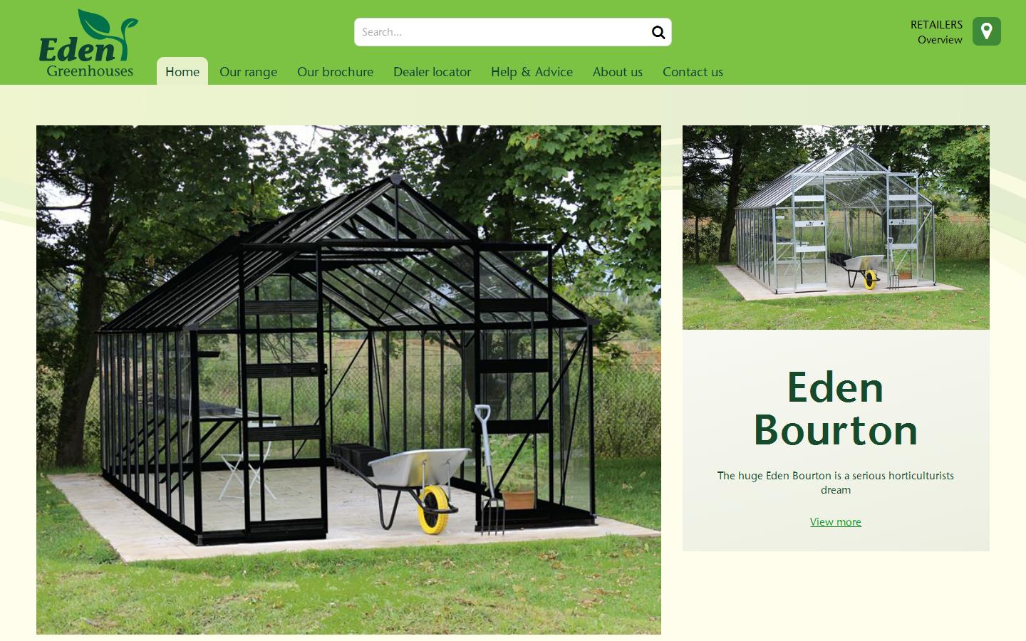 Eden Greenhouses Website