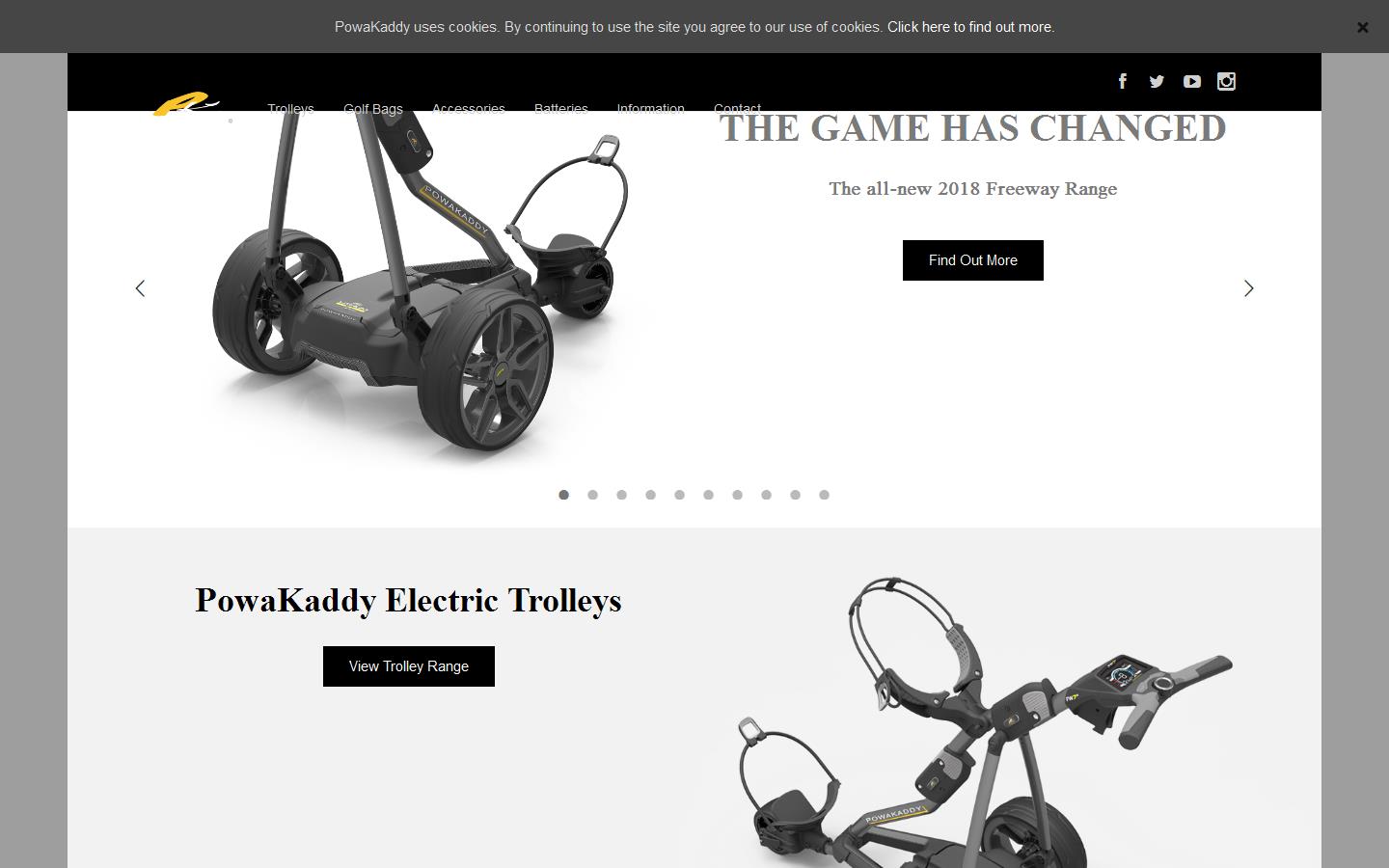 Powakaddy International Ltd Website