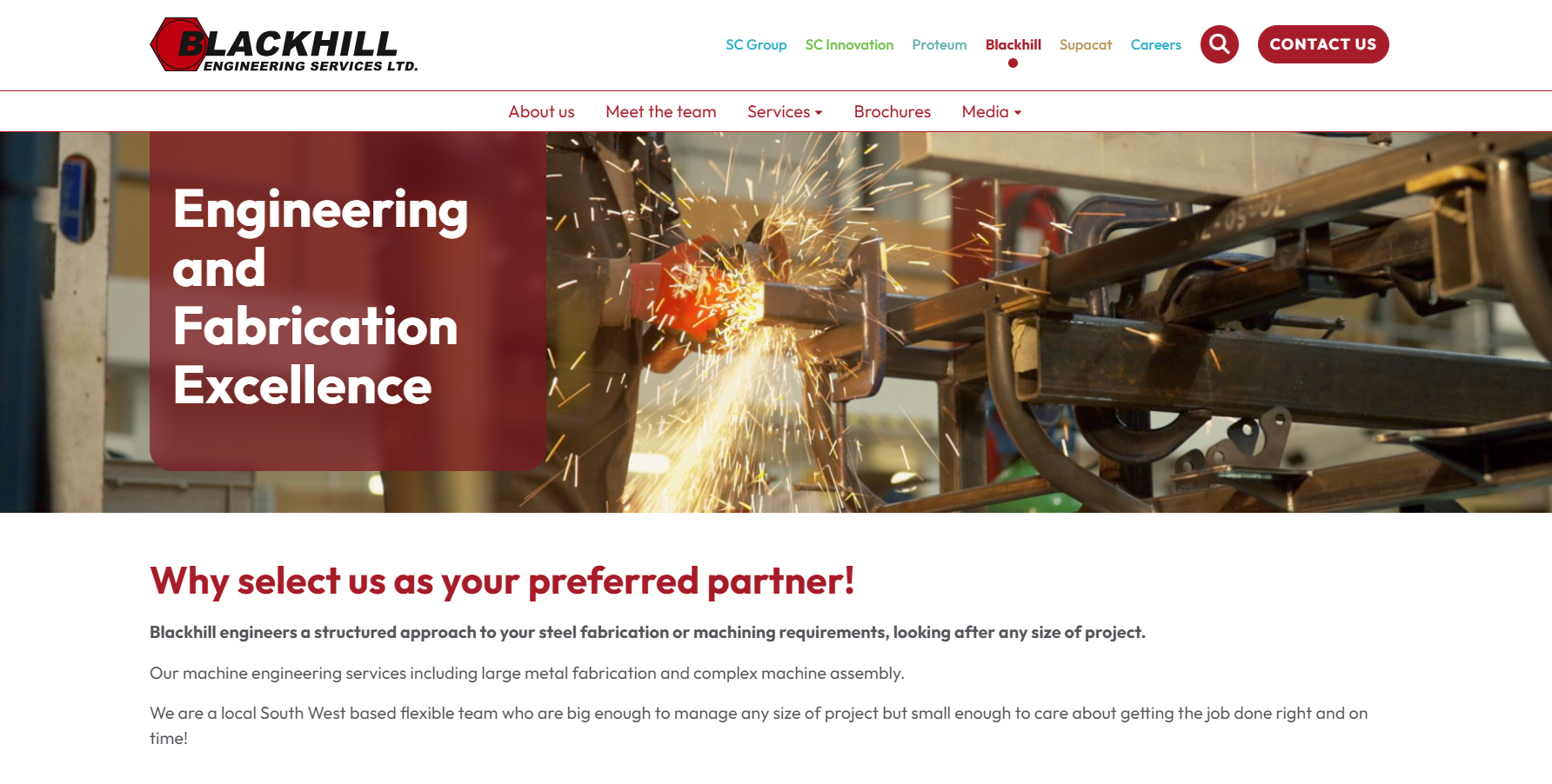 Blackhill Engineering Services Website