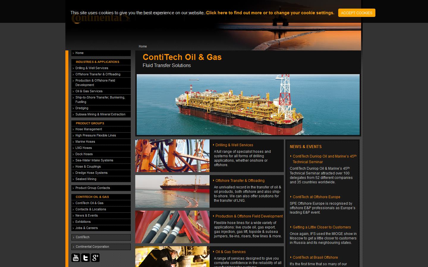 Dunlop Oil & Marine Website
