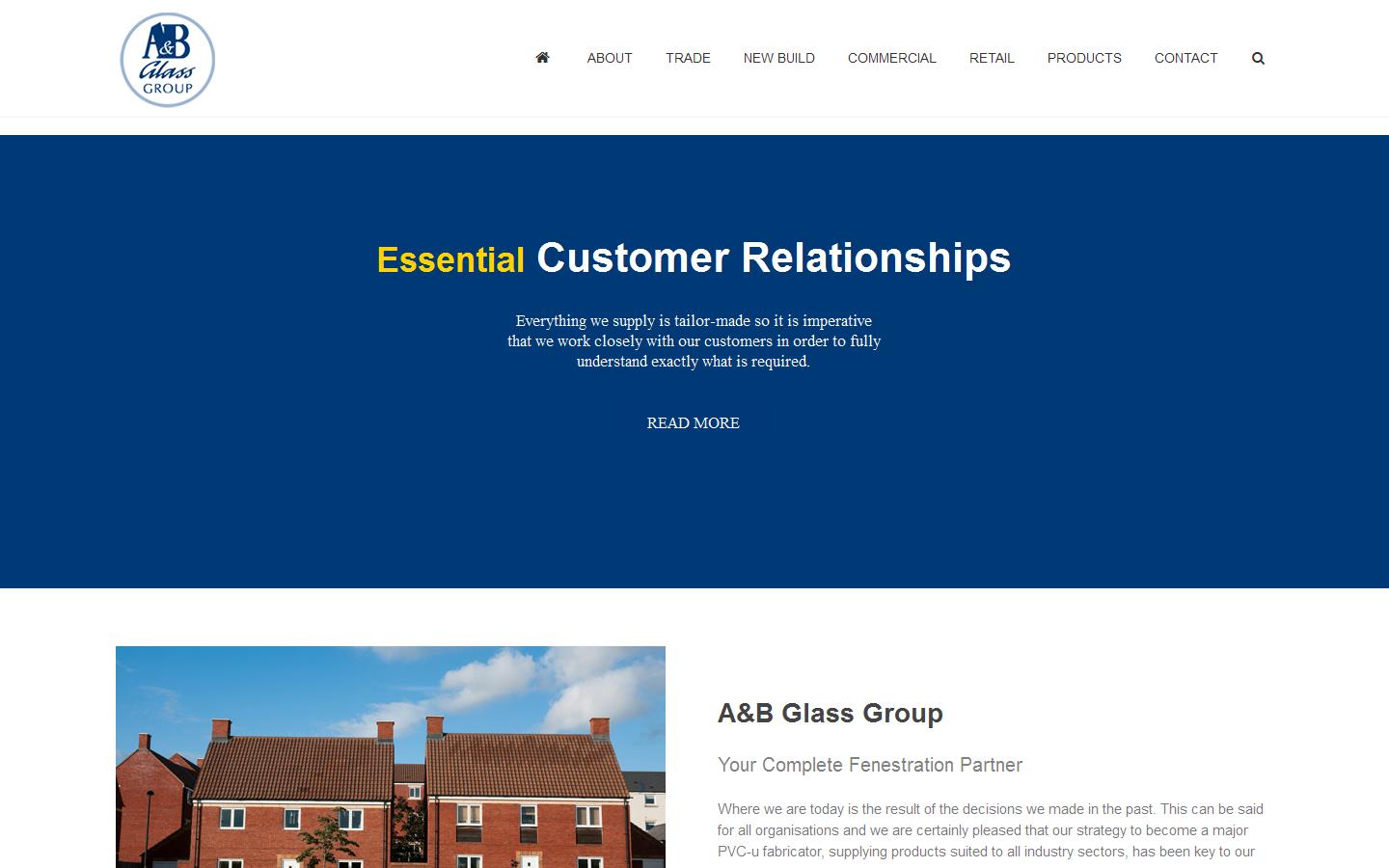 A & B Glass Website