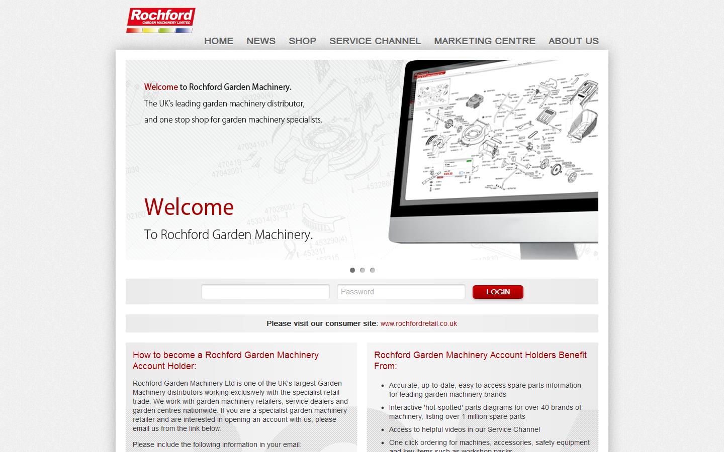 Rochford Garden Machinery Website
