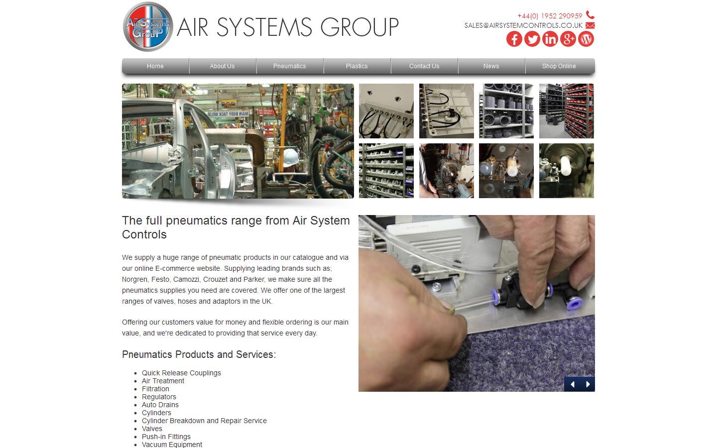 Air System Controls Website
