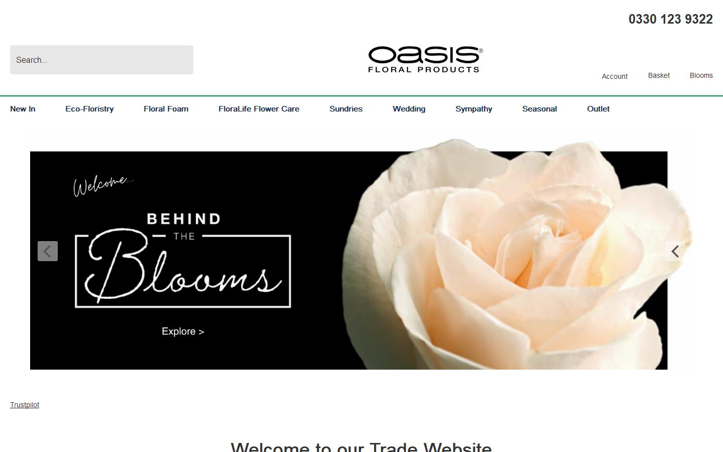 Oasis Floral Products Website