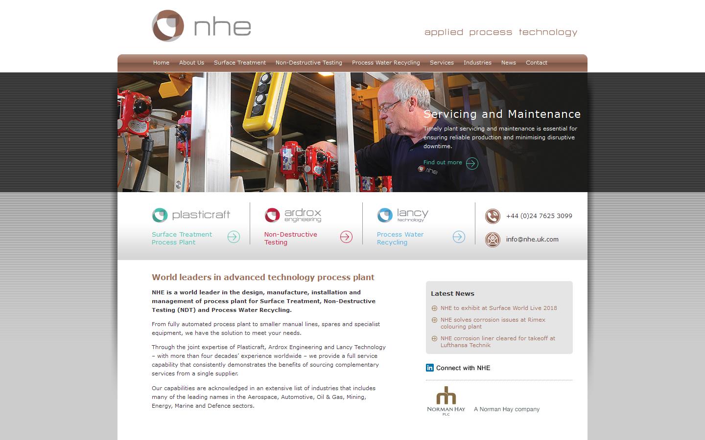 Norman Hay Engineering Website