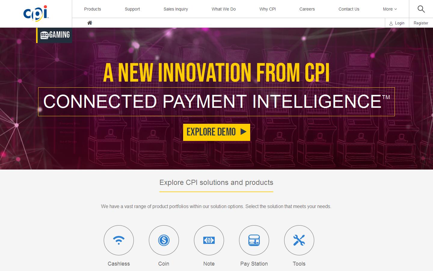 Crane Payment Innovations Website