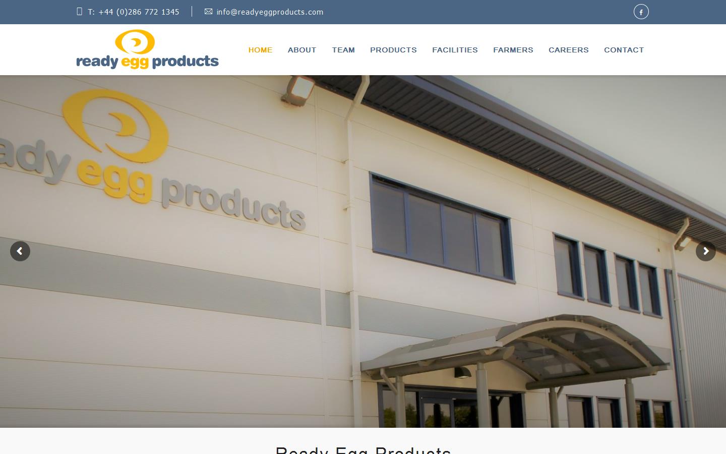 Ready Egg Products Website