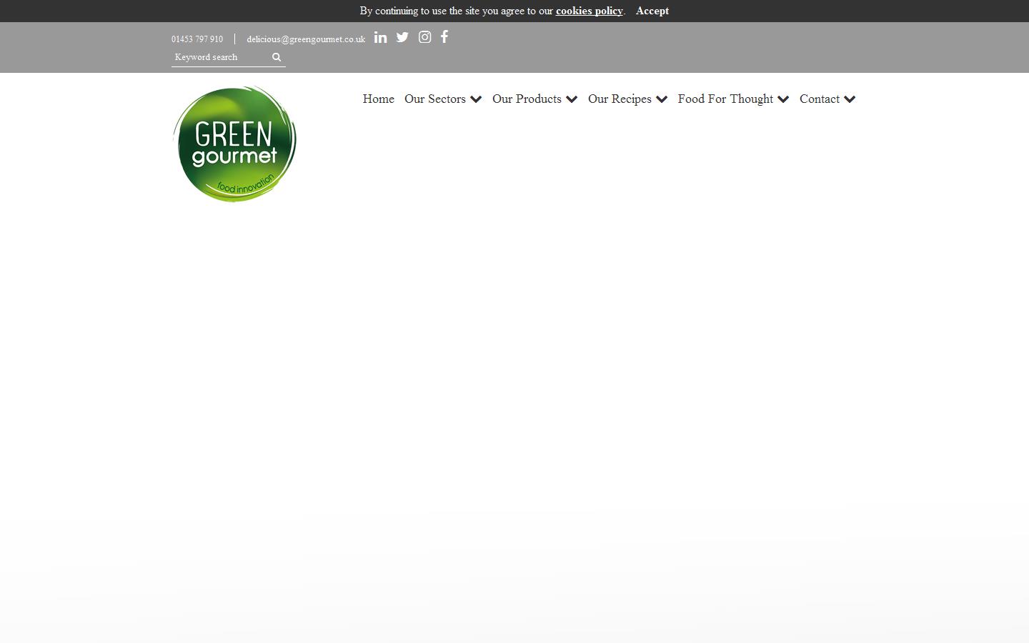 Green Gourmet Website