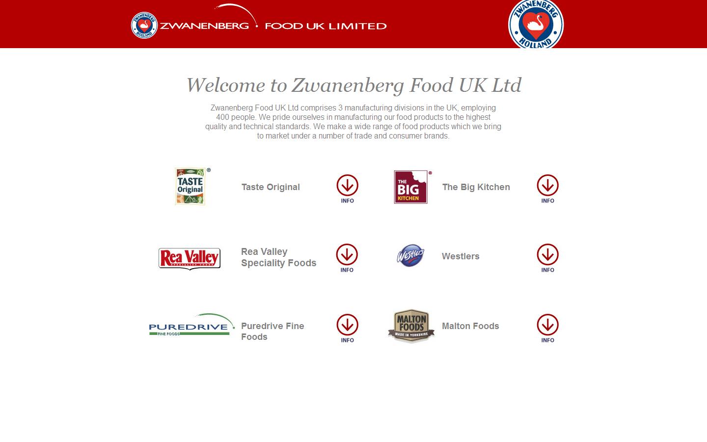Puredrive Fine Foods Website