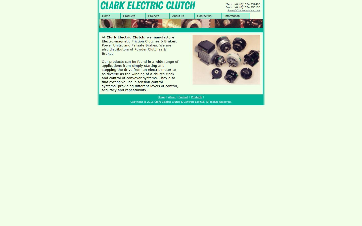 Clark Electric Clutch & Controls Ltd Website