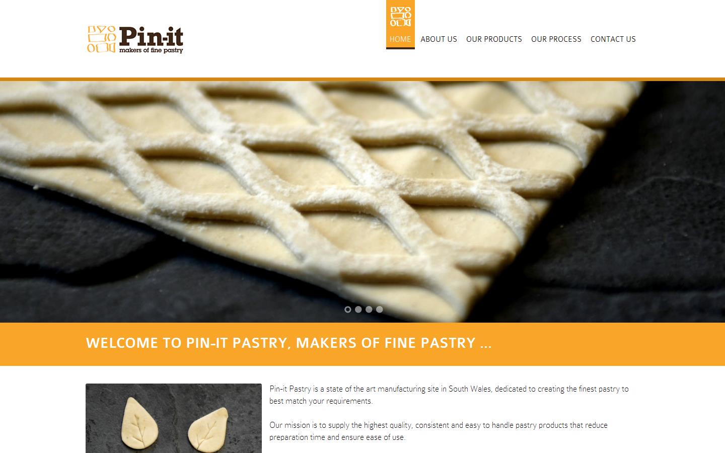 Pin-it Pastry Ltd Website
