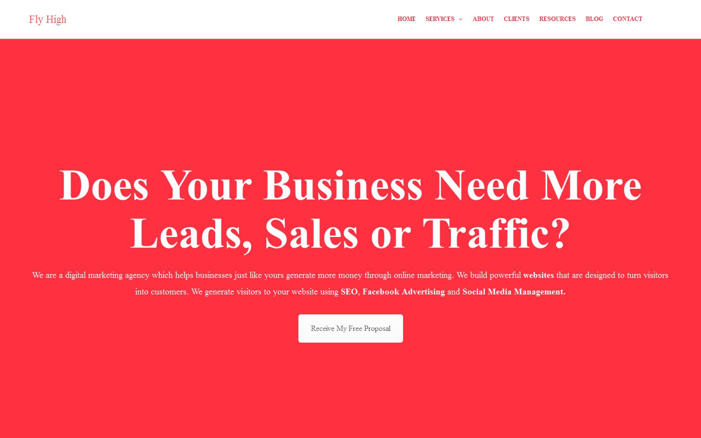 Fly High Media Ltd Website