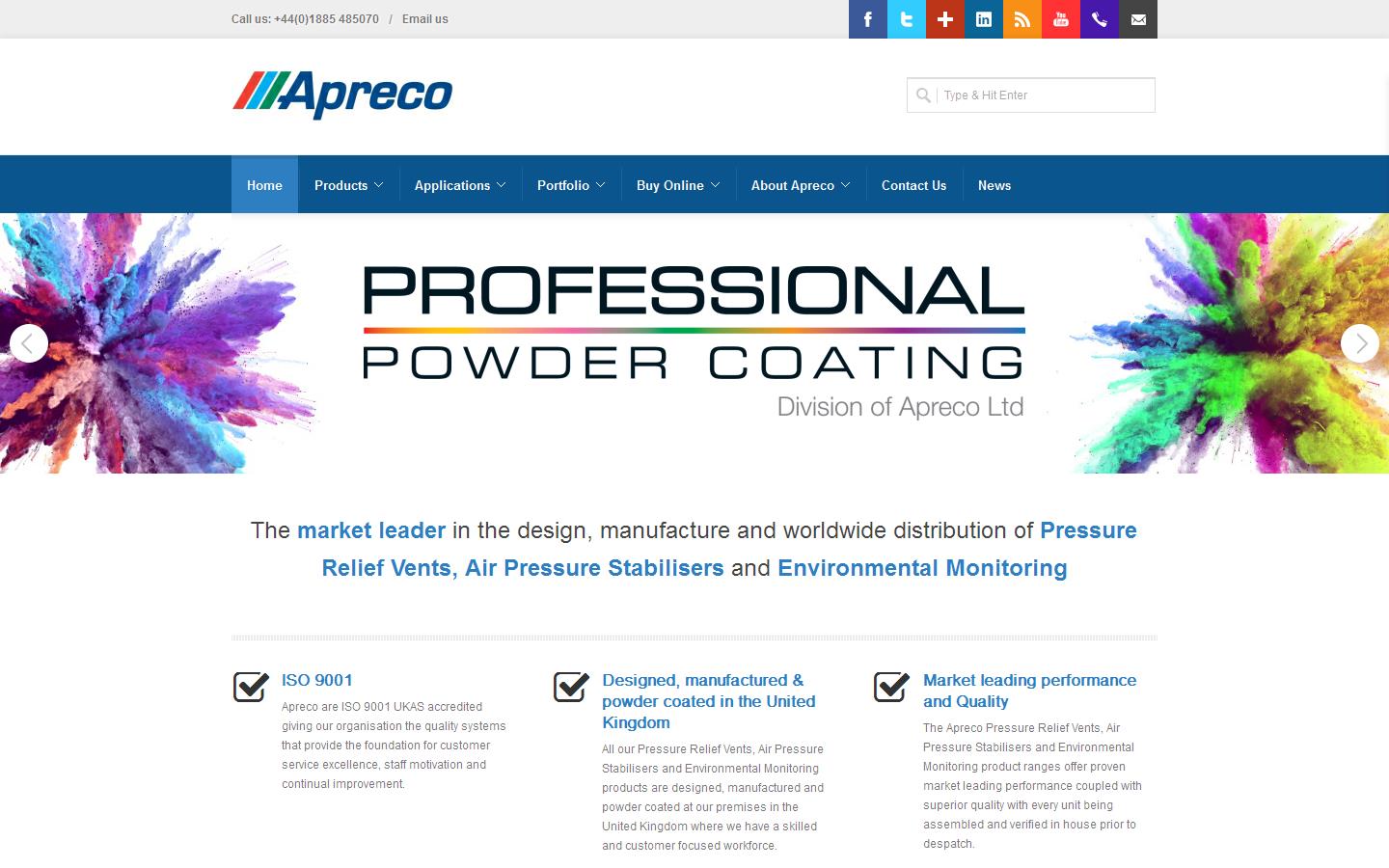 Apreco Ltd Website