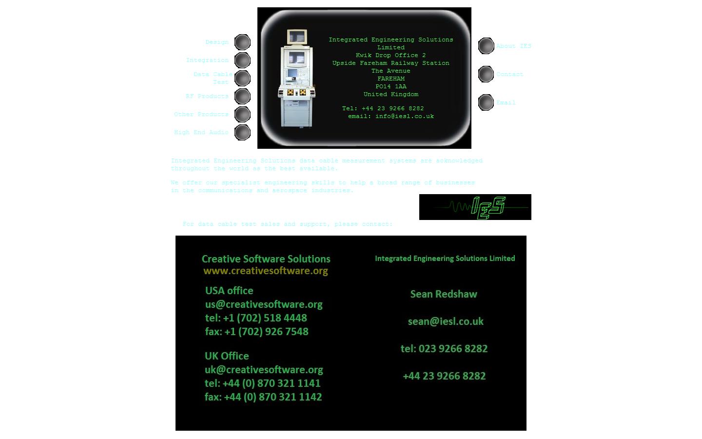 Integrated Engineering Solutions Ltd Website