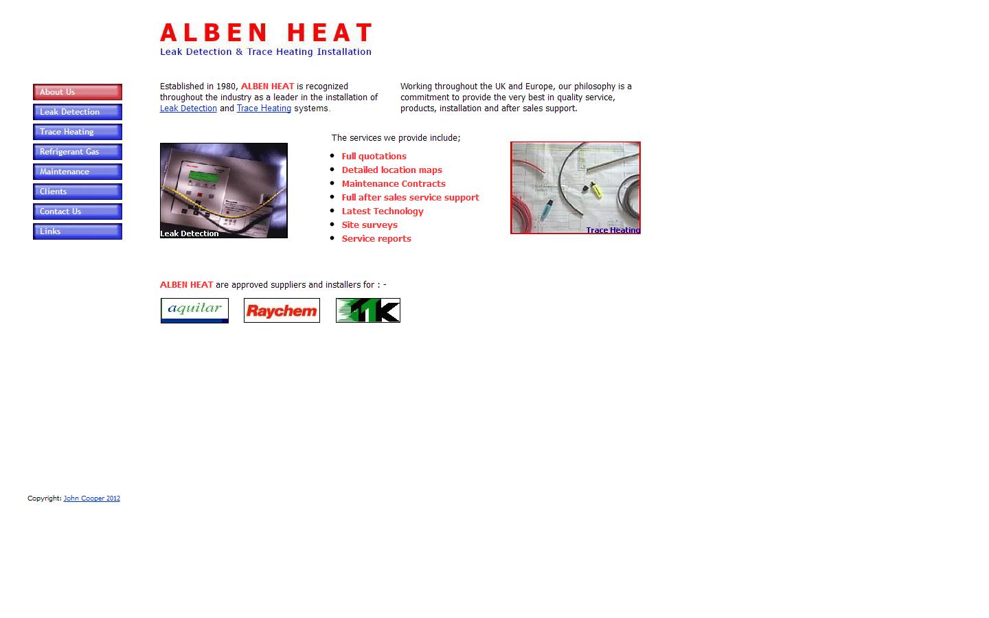 Alben Heat Website