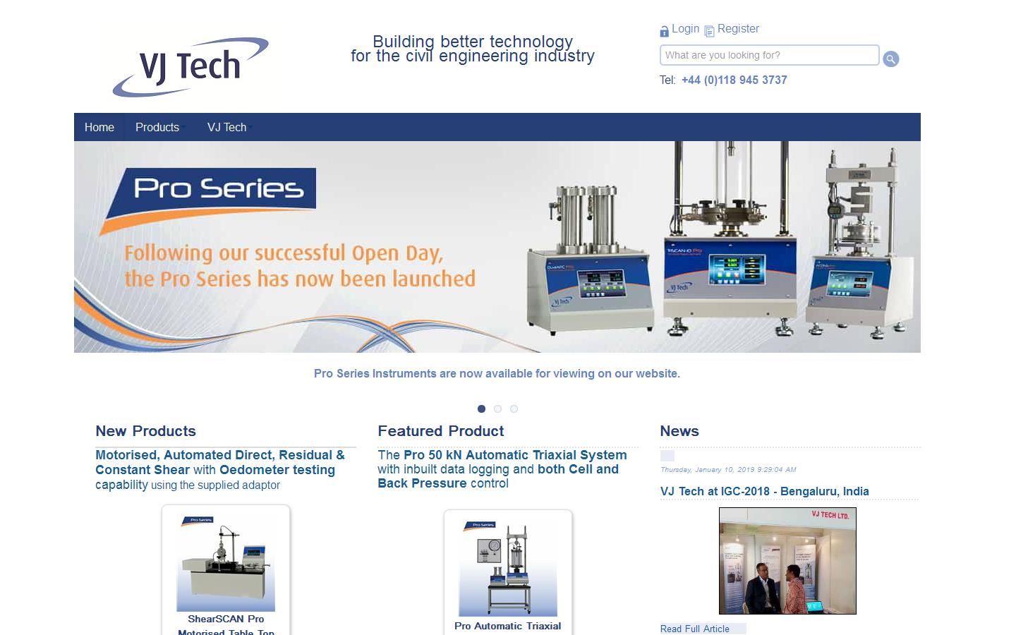VJ Tech Ltd Website