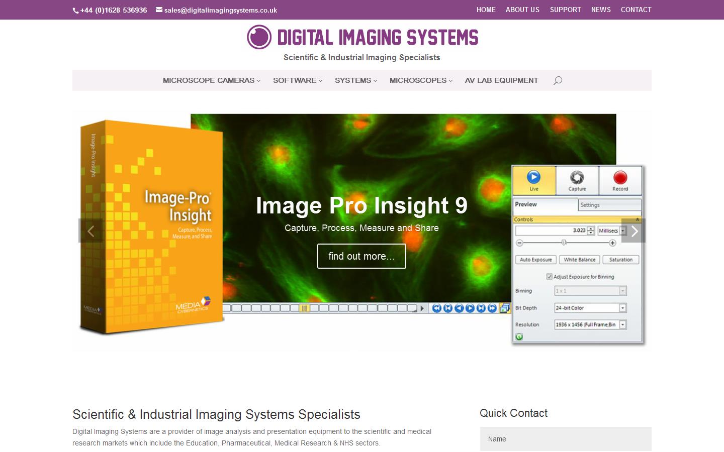 Digital Imaging Systems Ltd Website
