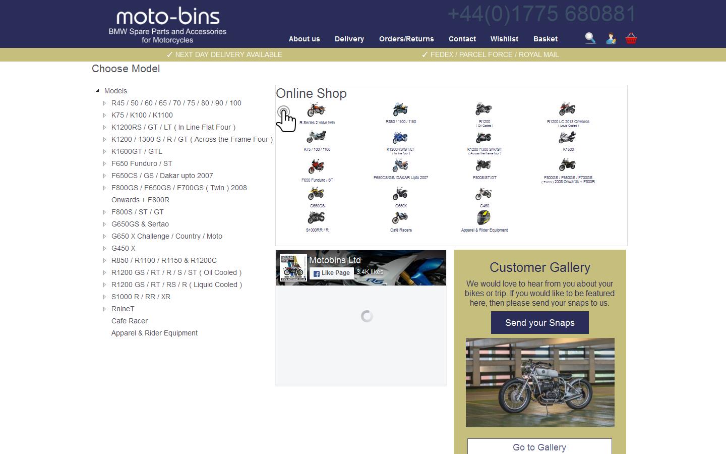 Moto - Bins Website