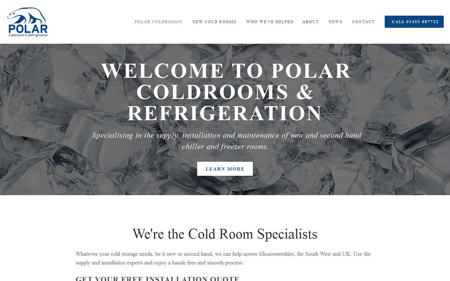 Polar Coldrooms Ltd Website