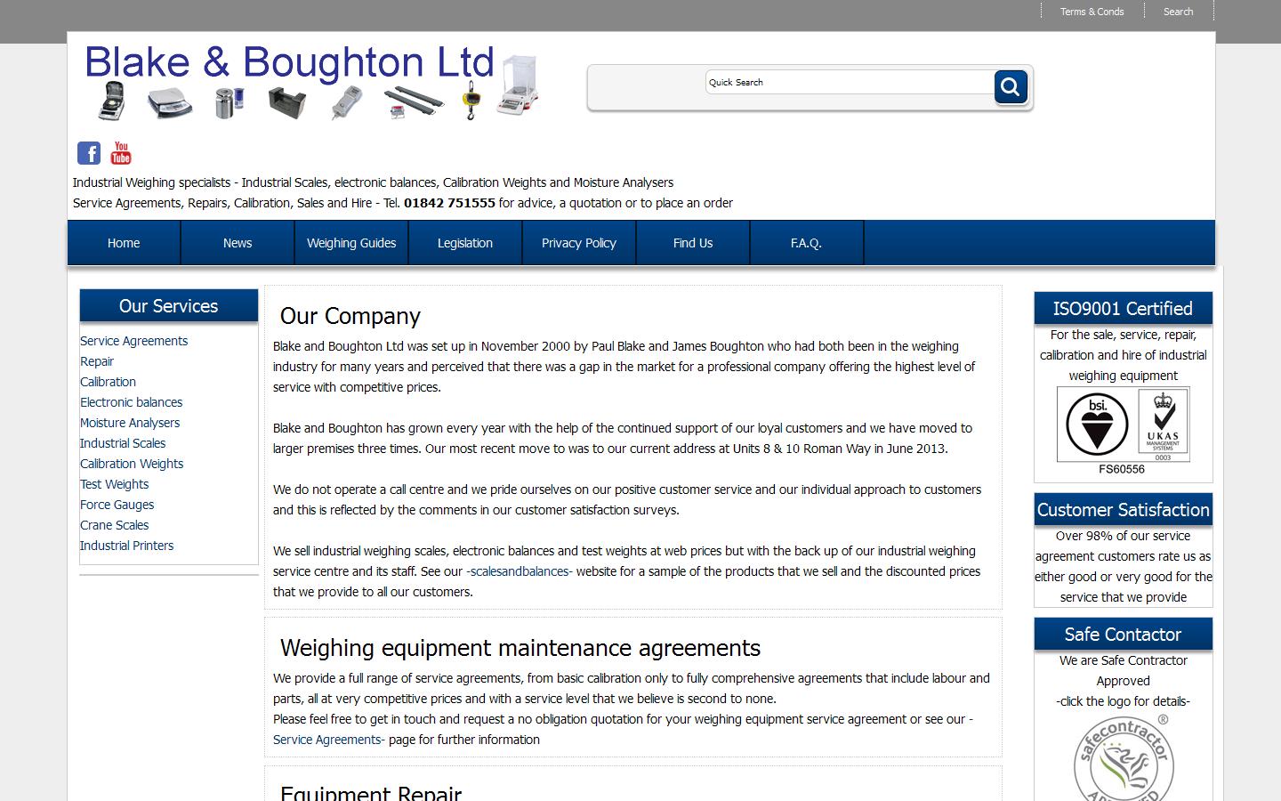 Blake & Boughton Ltd Website