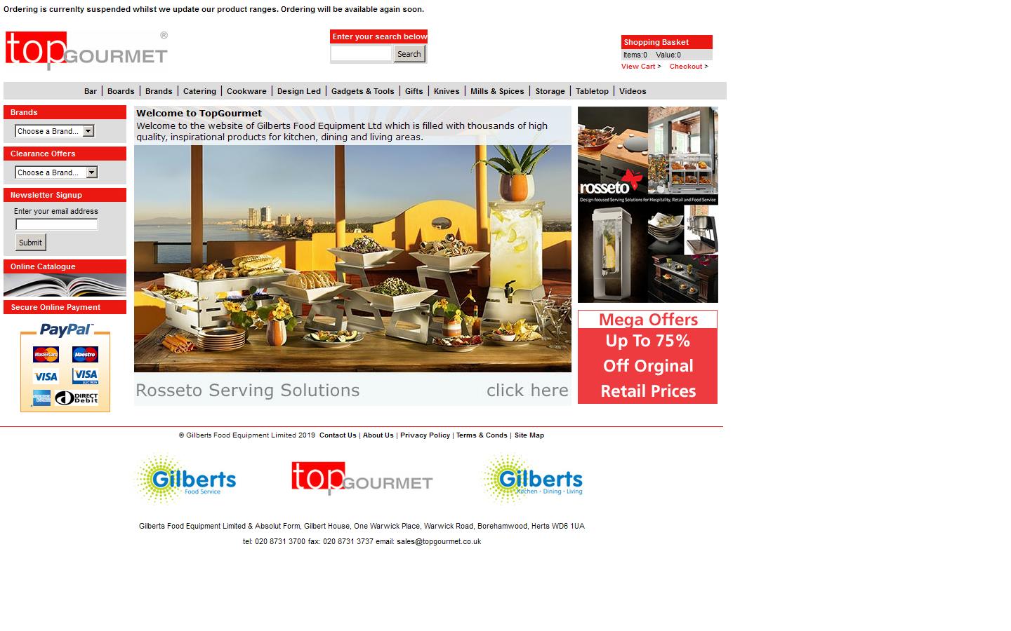 Gilbert''s Food Equipment Website