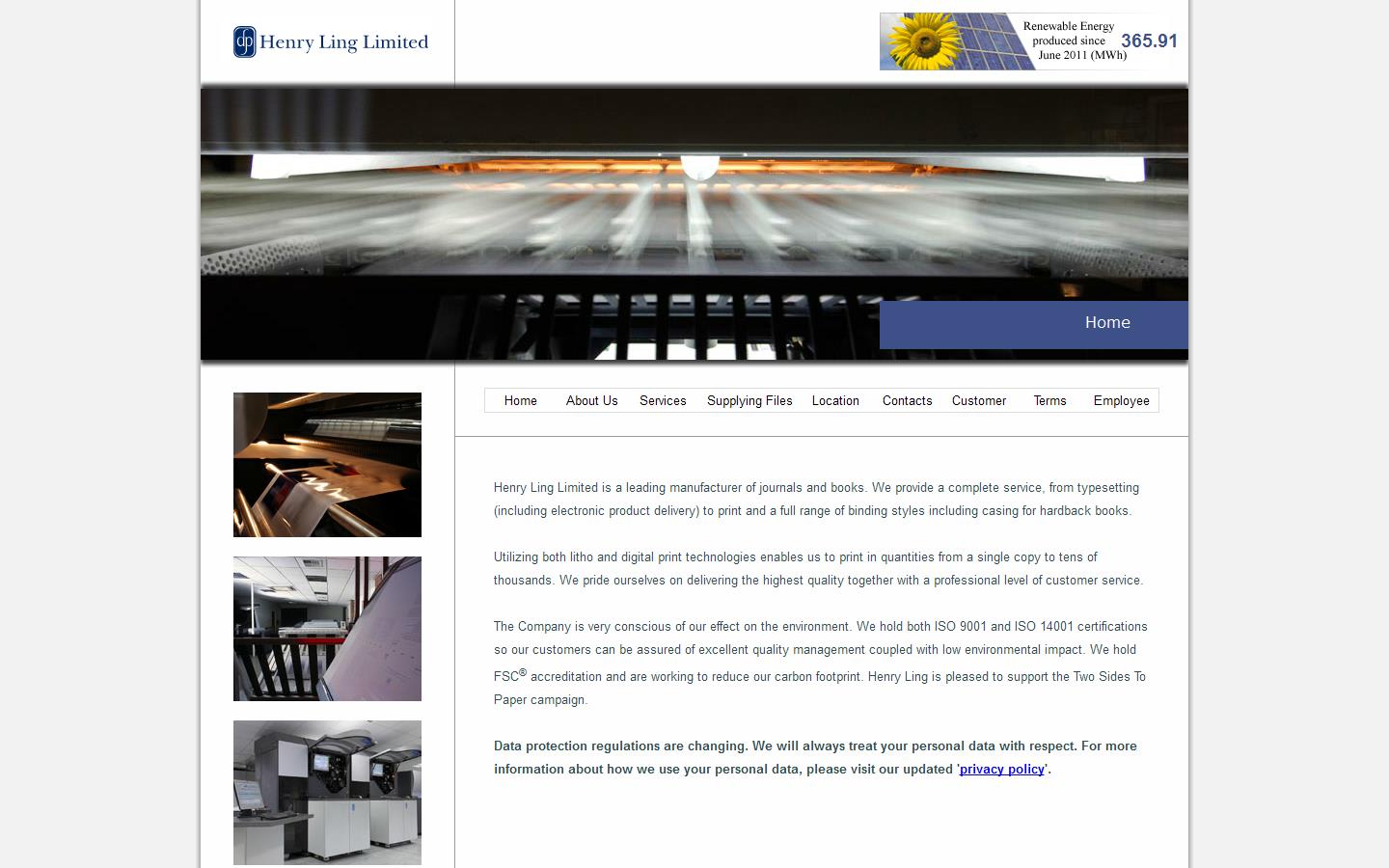 Henry Ling Ltd Website