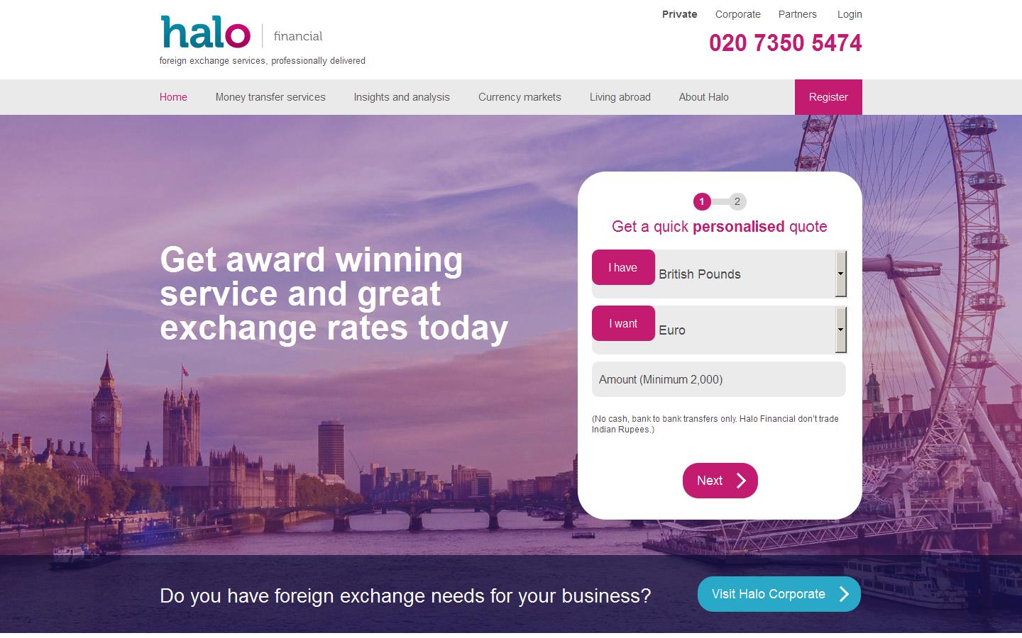 Halo Financial Website