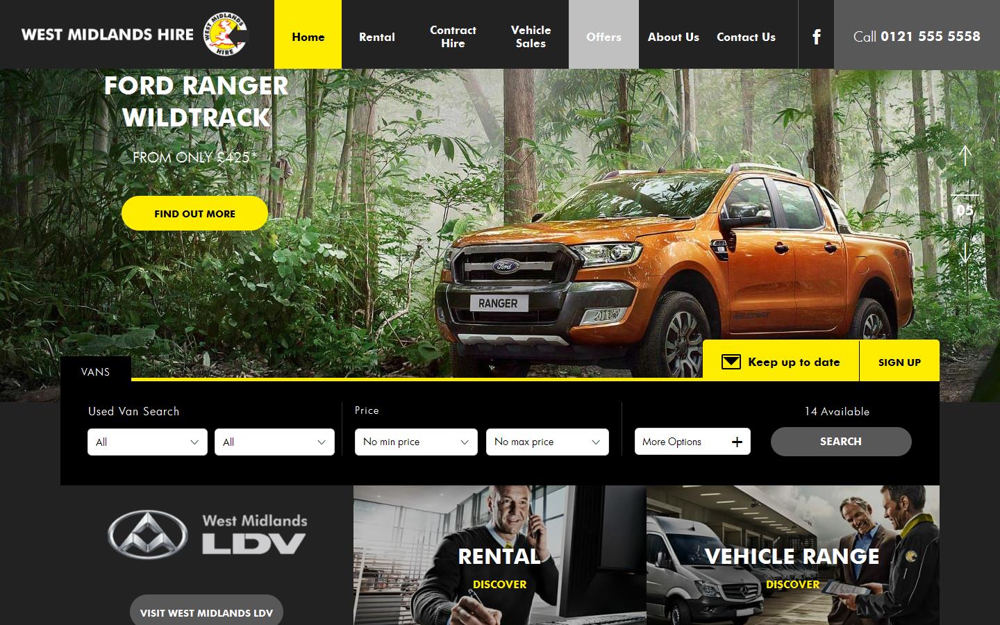 West Midlands Hire Website