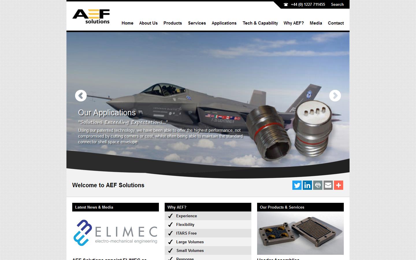 A E F Solutions Website