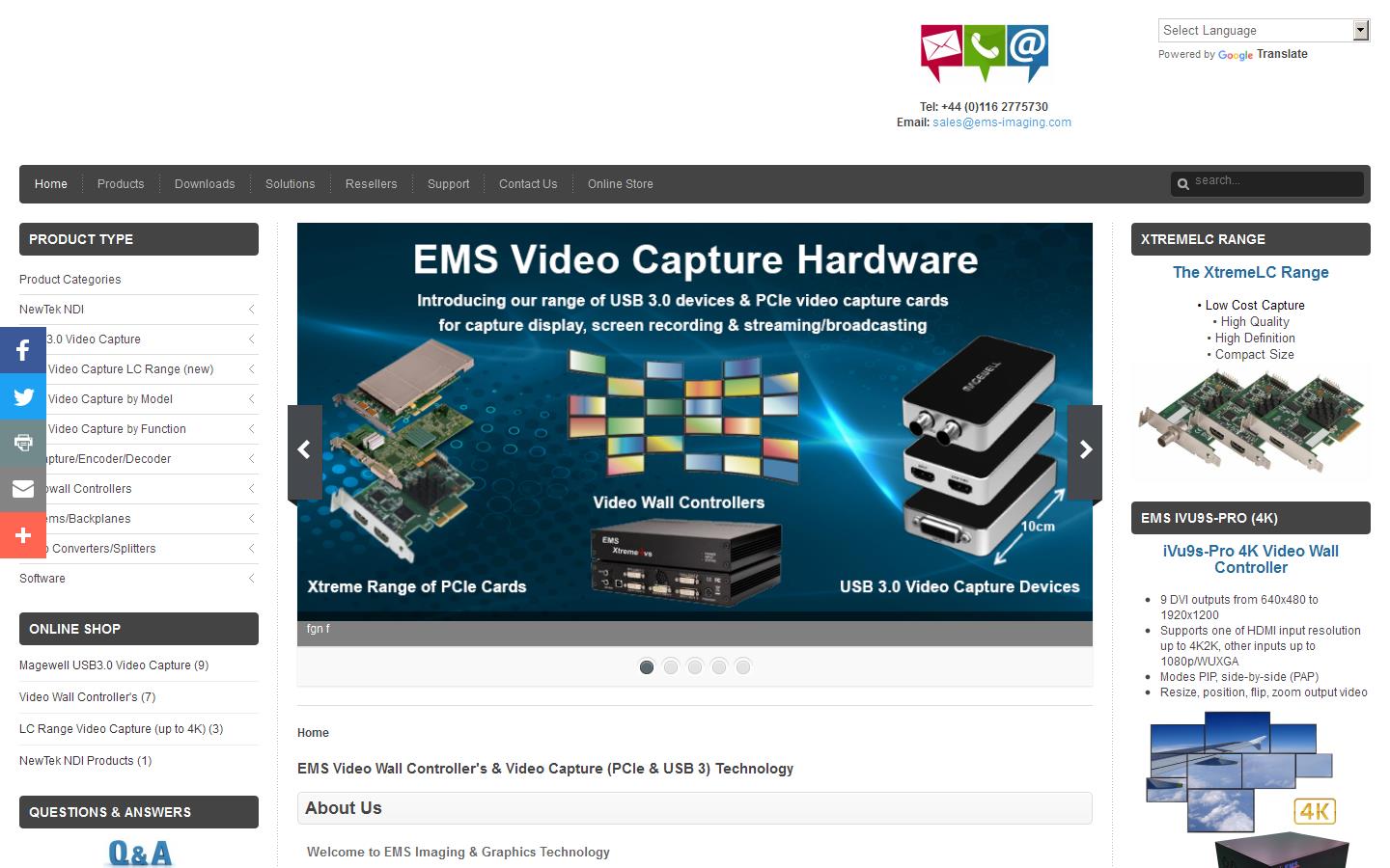Electronic Modular Solutions Ltd Website