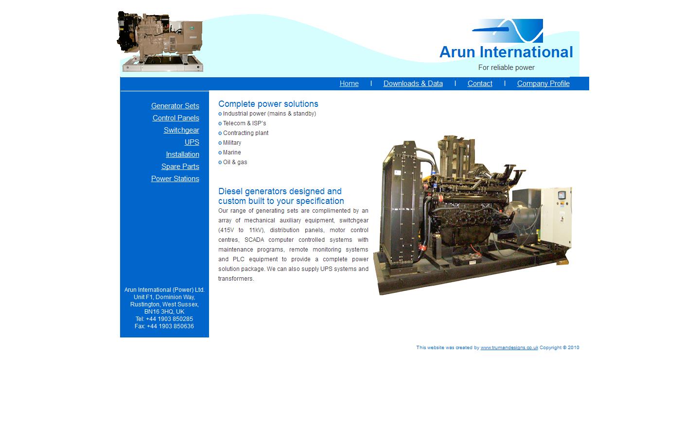 Arun International Power Ltd Website