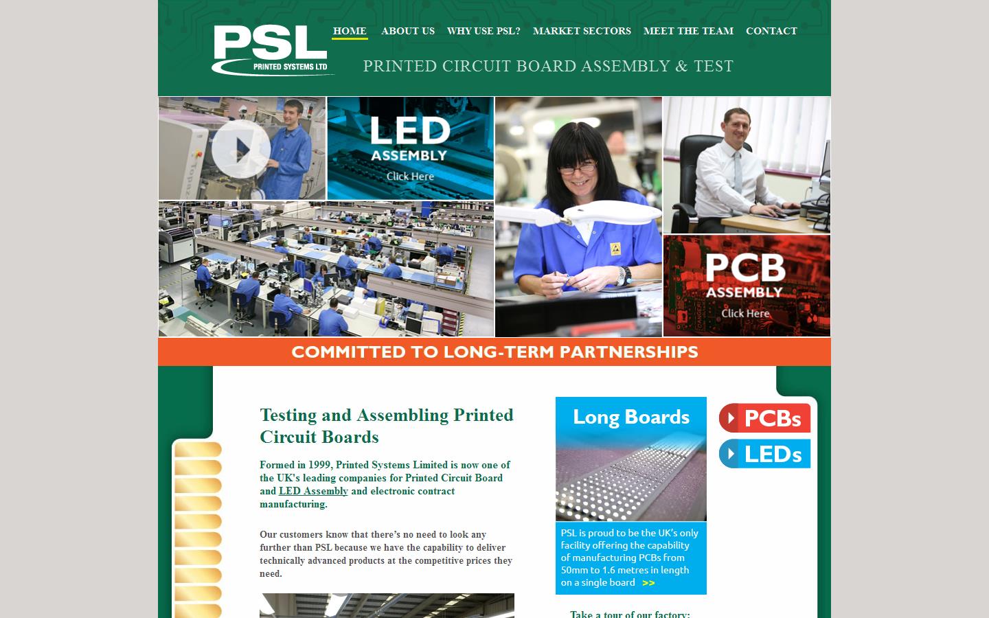 Printed Systems Ltd Website