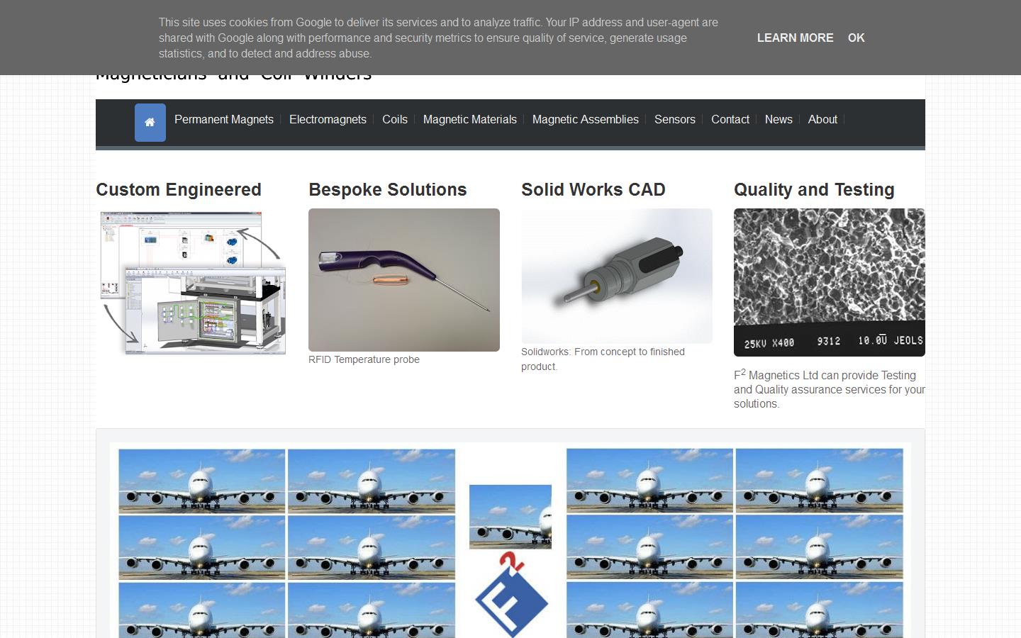 F2 Magnetics Ltd Website