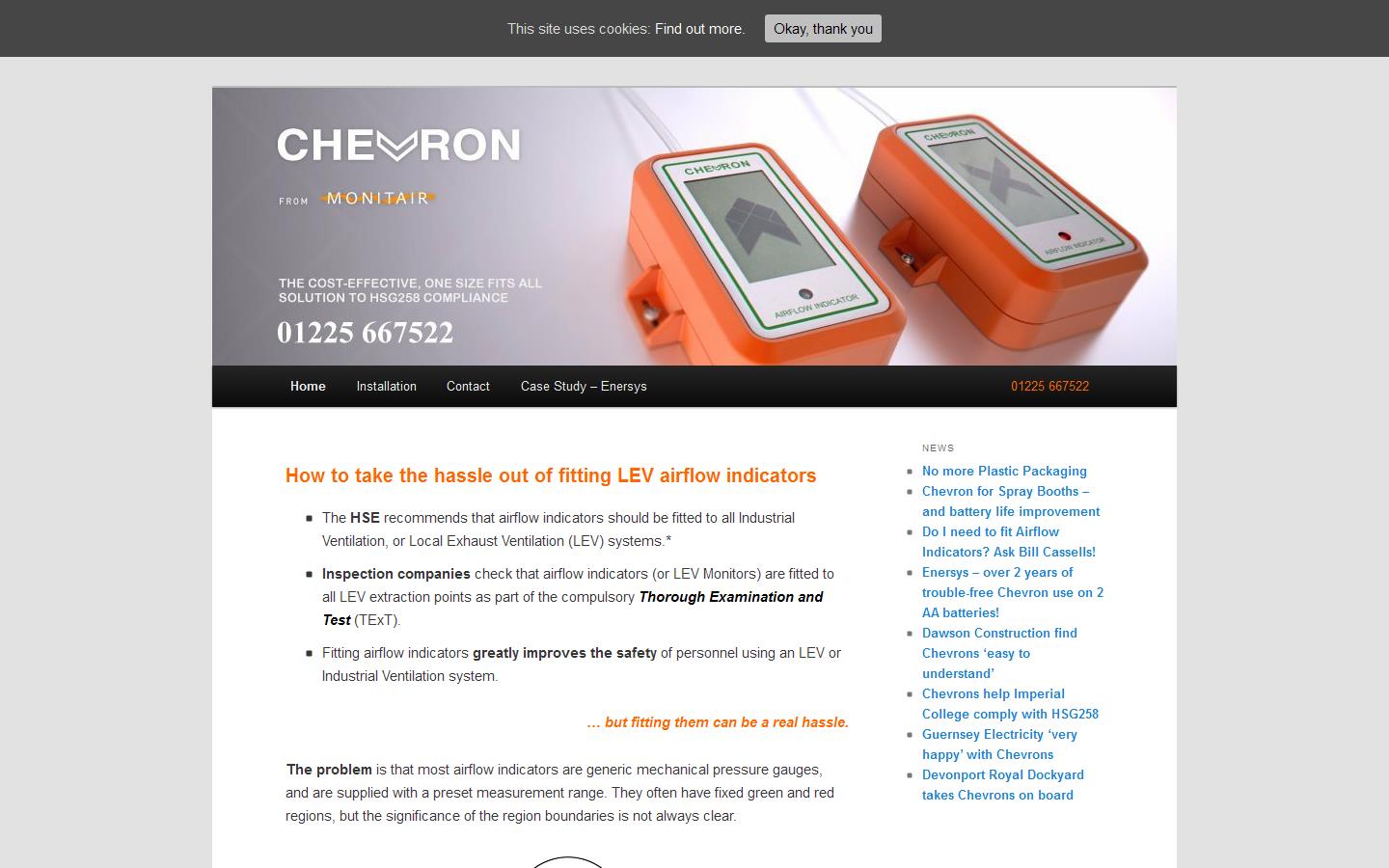 Monitair Ltd Website