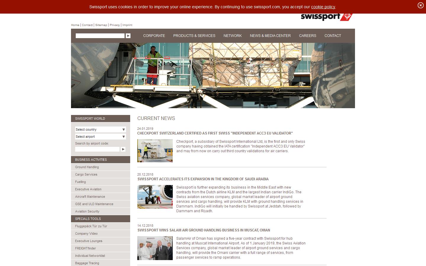 Heathrow Cargo Handling Ltd Website
