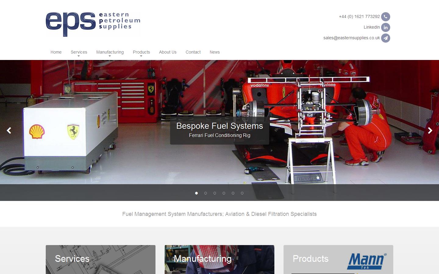 Eastern Petroleum Supplies Website