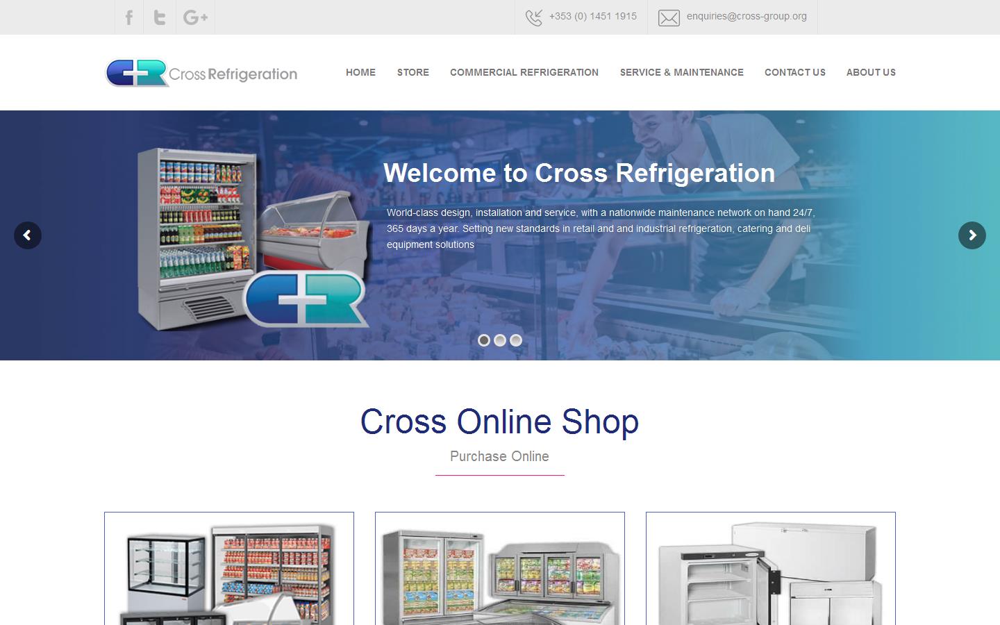 Cross Refrigeration Ni Ltd Website
