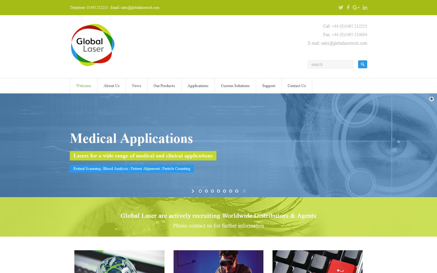 Global Laser Website