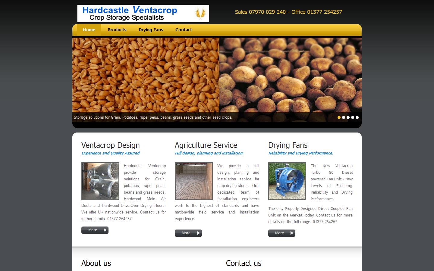 Hardcastle Ventacrop Website