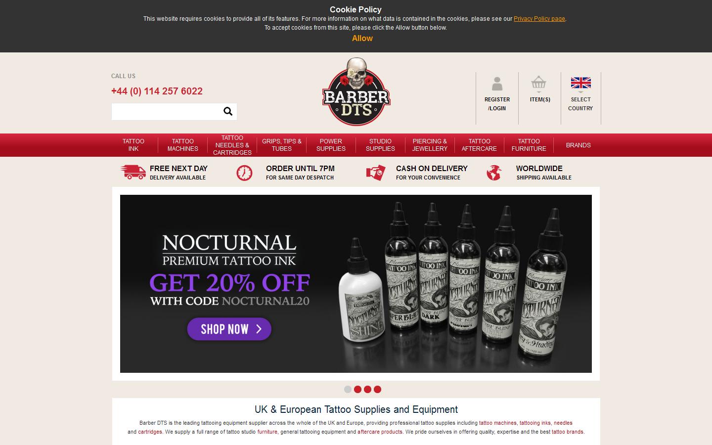 Barber of Sheffield Ltd Website