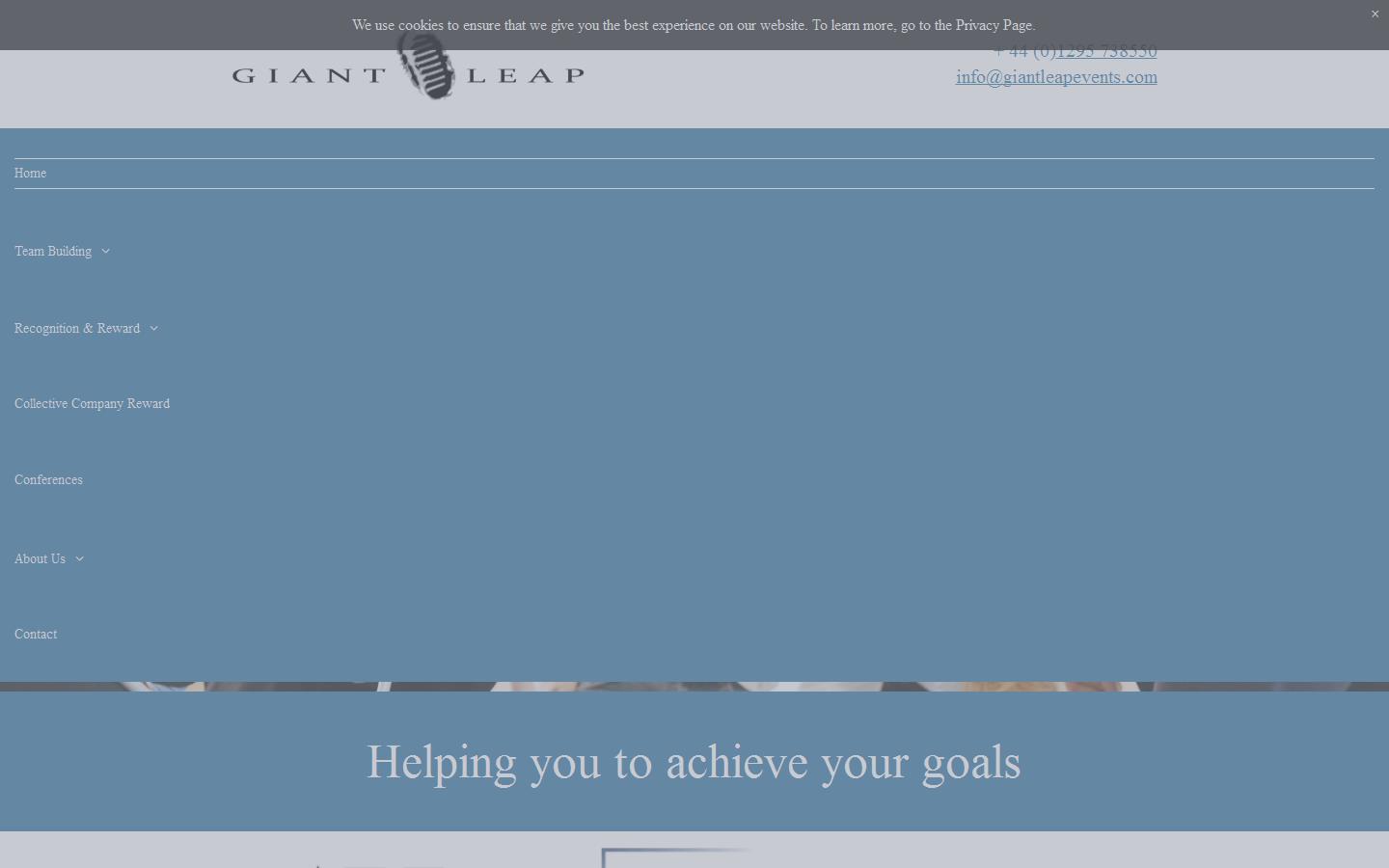 Giant Leap Event Management Ltd Website