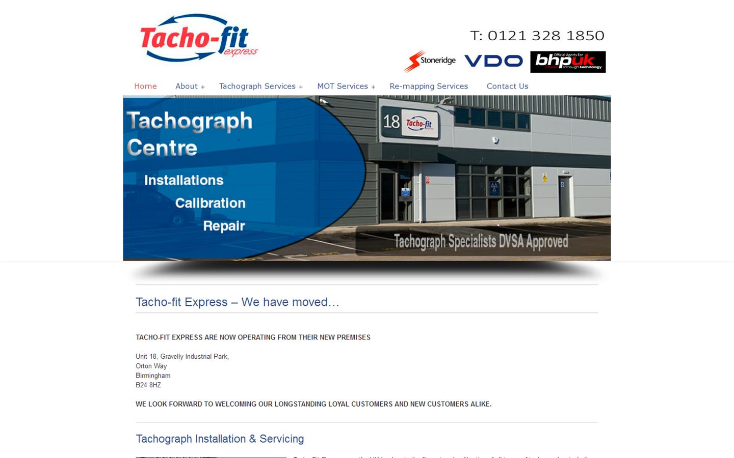 Tacho-fit Ltd Website